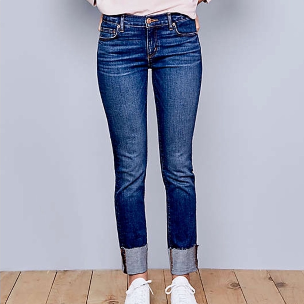 LOFT Dark Blue Ankle Jeans